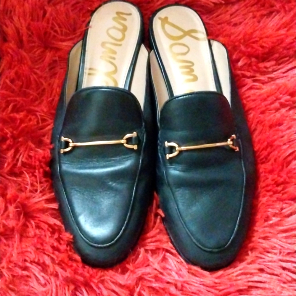 Sam Edelman leather slip on shoes.
